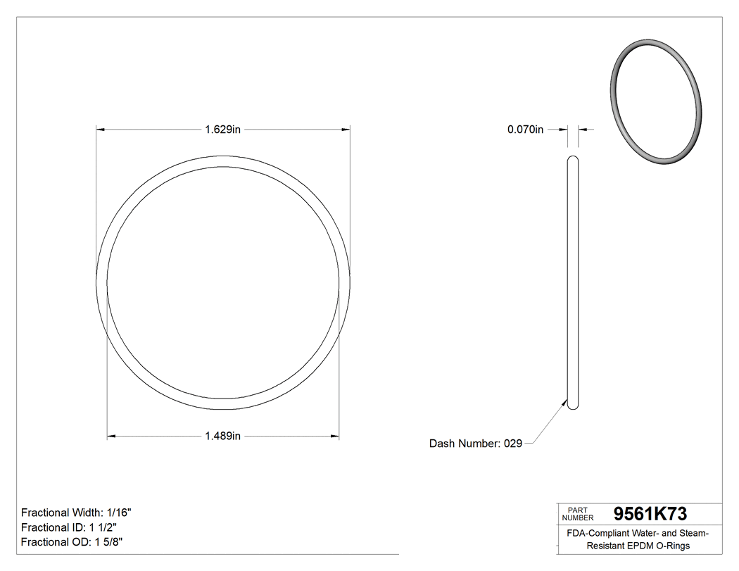 Technical drawing - 9561K73